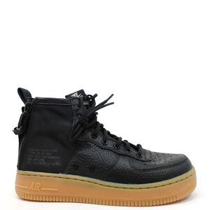 Nike SF Air Force 1 Mid GS Black Gum Brown AJ0424-001 Youth Mens Size 5.5
